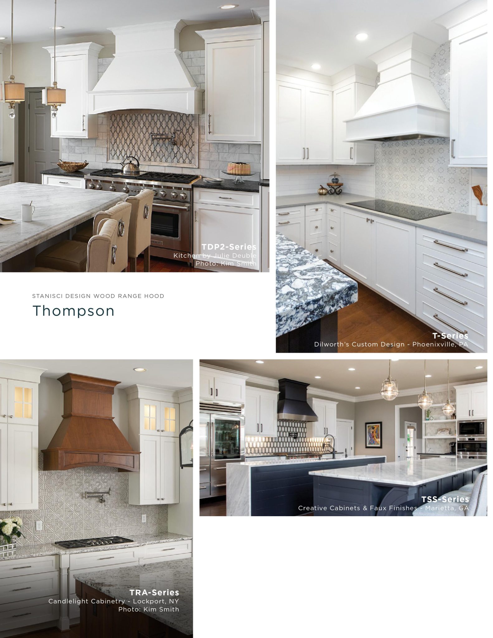 Stanisci Design Range Hood Catalog