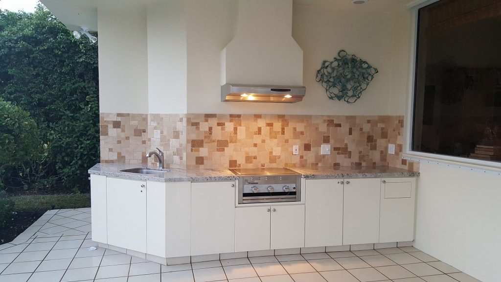 Outdoor Cooking Area Construction